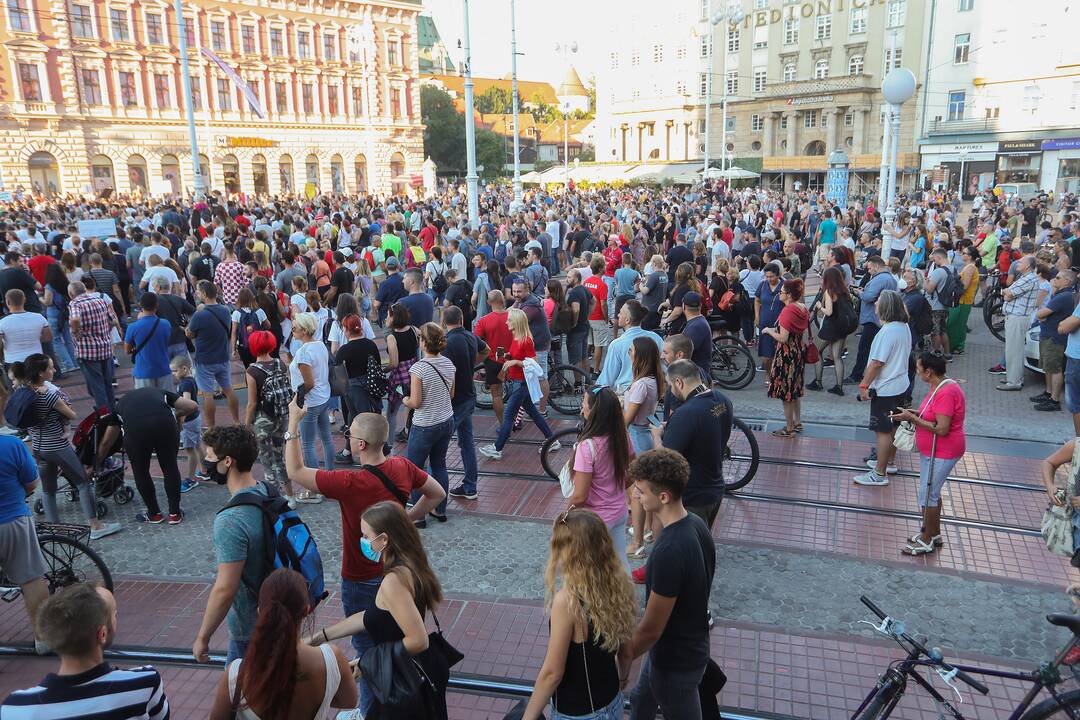 Protestai Zagrebe