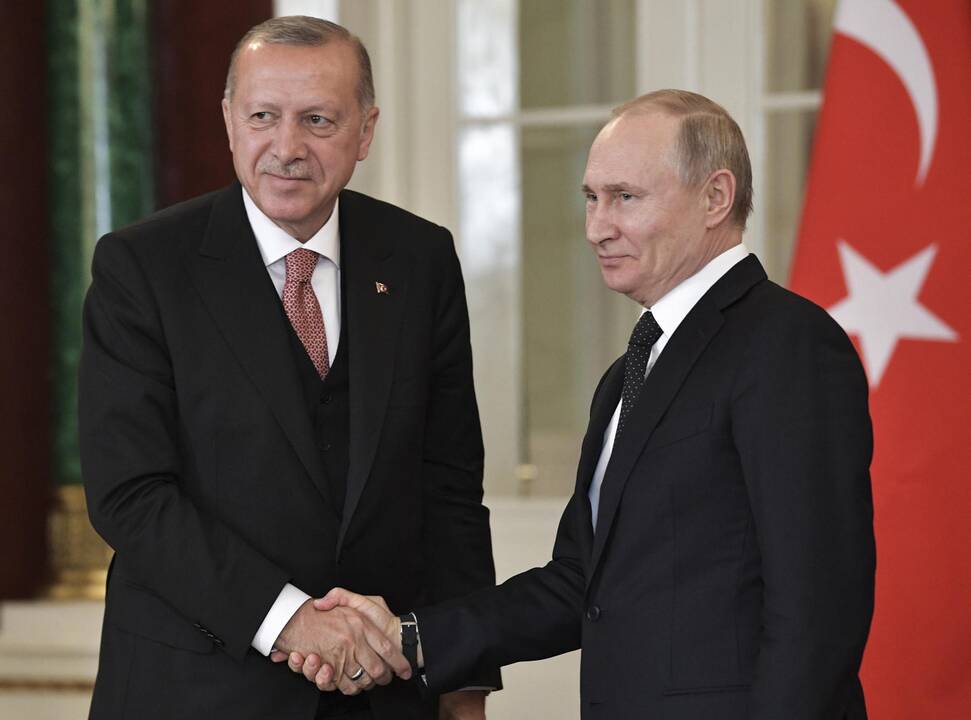 Recepas Tayyipas Erdoganas ir Vladimiras Putinas