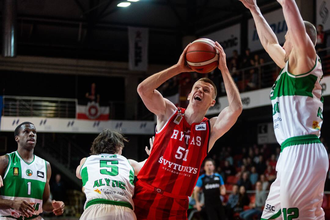 LKL ketvirtfinalis: Vilniaus „Rytas“ – Alytaus „Dzūkija“ 87:59