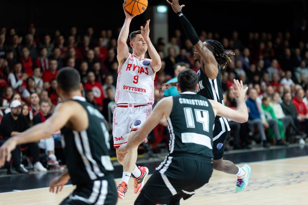 FIBA Čempionų lyga: Vilniaus „Rytas“ – Salonikų PAOK 85:62