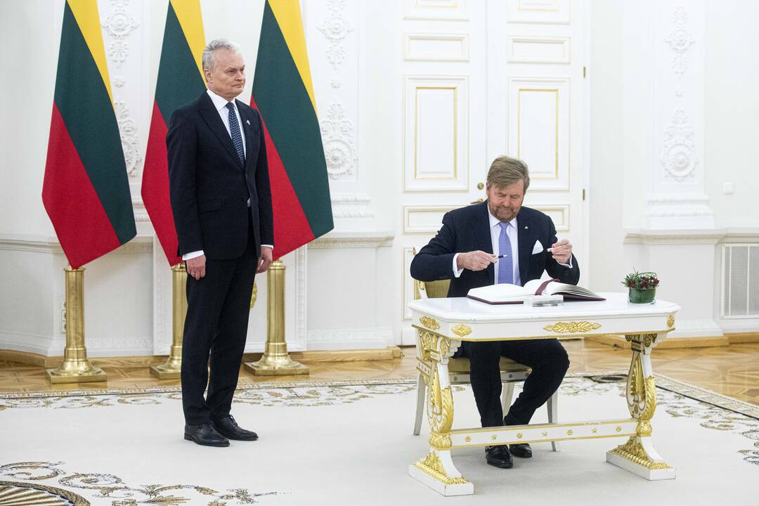 Prezidentas G. Nausėda susitiko su Nyderlandų karaliumi W. Alexanderiu