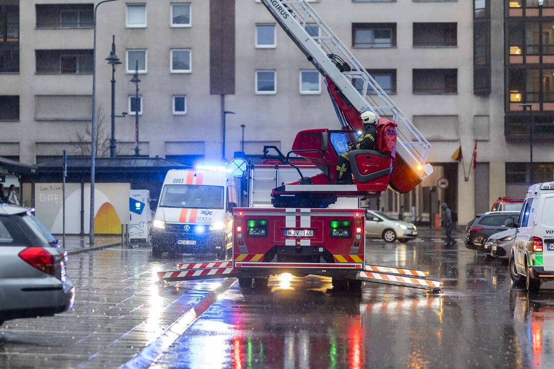 Vilniaus centre užsiliepsnojo kavinė