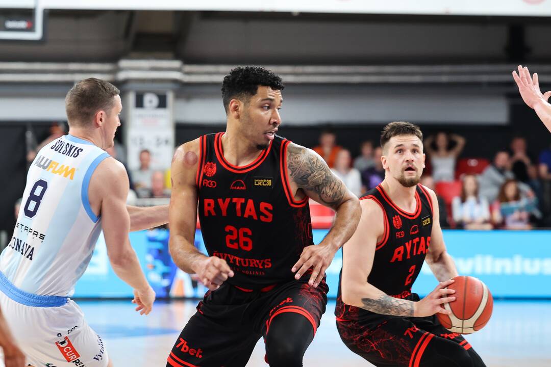  LKL pusfinalis: Vilniaus „Rytas“ – Jonavos „CBet“ 82:74