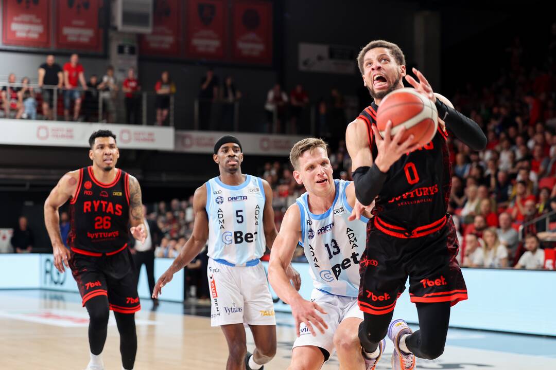  LKL pusfinalis: Vilniaus „Rytas“ – Jonavos „CBet“ 82:74