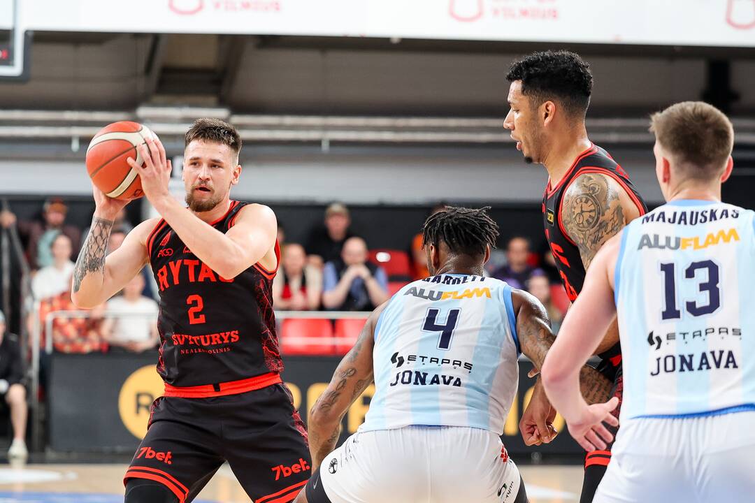  LKL pusfinalis: Vilniaus „Rytas“ – Jonavos „CBet“ 82:74
