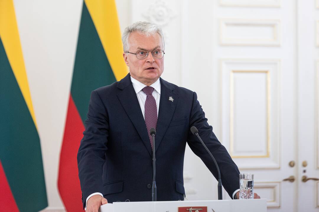 G. Nausėdos ir A. Dudos spaudos konferencija