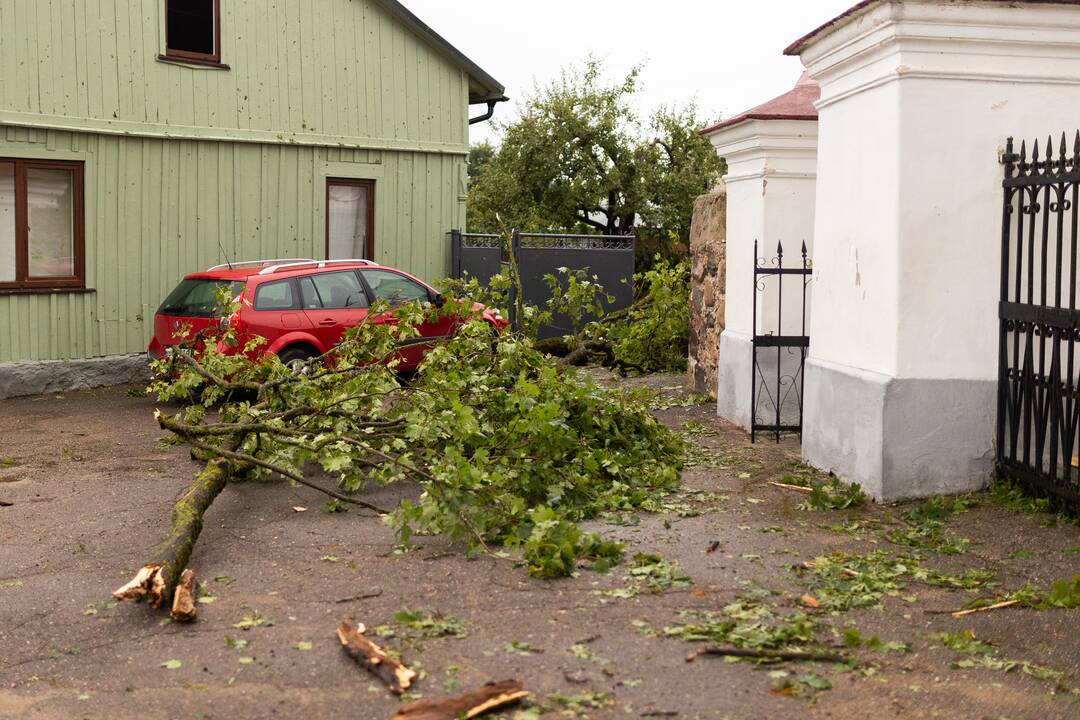 Audros padariniai Žagarėje