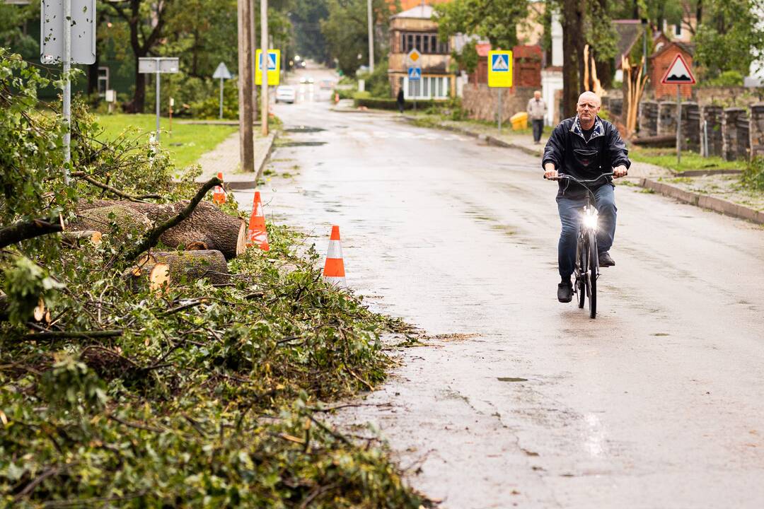 Audros padariniai Žagarėje