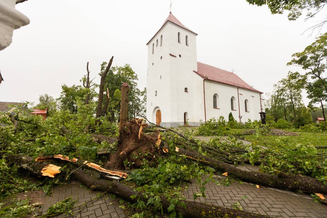 Audros padariniai Žagarėje