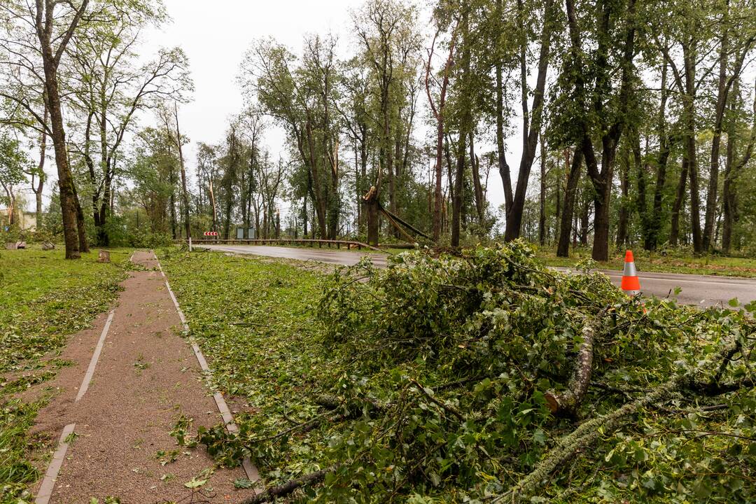 Audros padariniai Žagarėje