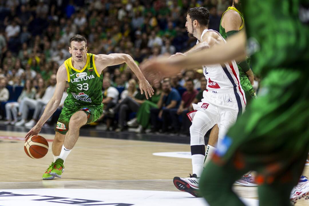 Kontrolinės krepšinio rungtynės: Lietuva – Prancūzija 70:76