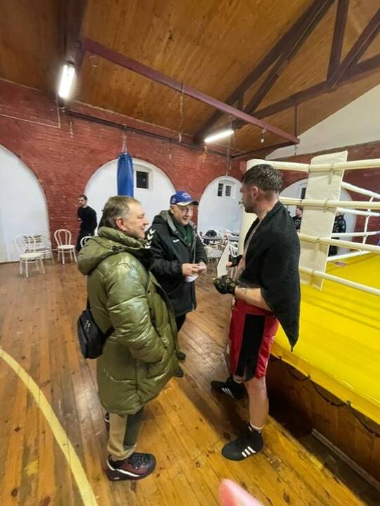 Varžovai: „Semipro“ lygos turnyre kovojo olimpinių svorio kategorijų boksininkai.