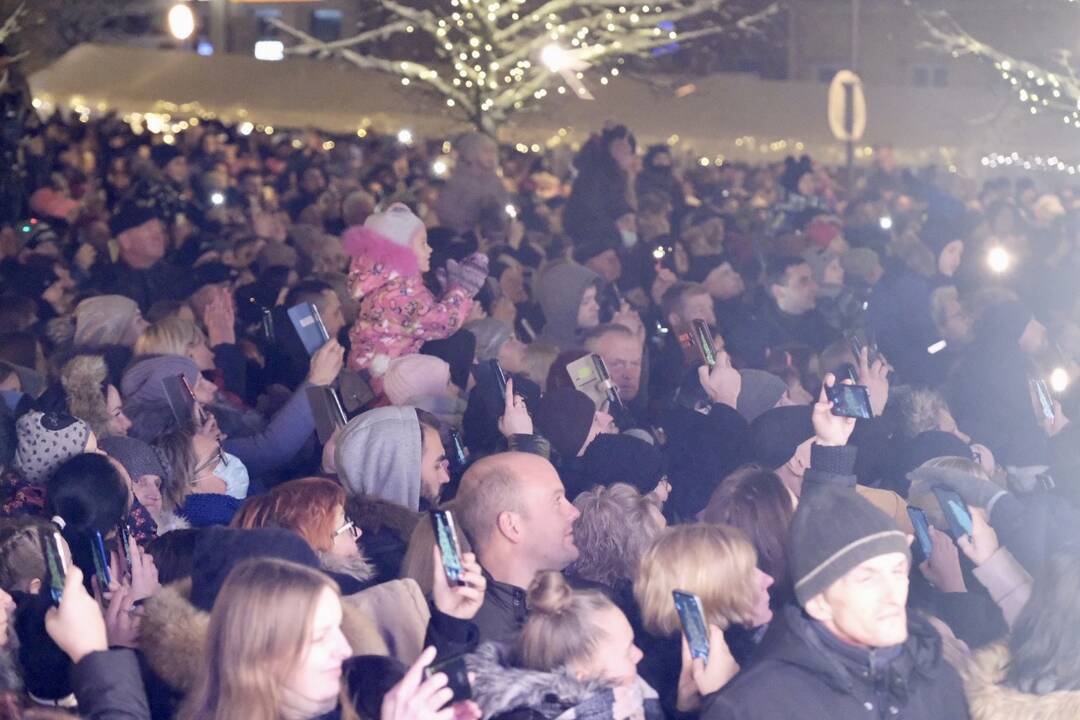 Telšių eglutės įžiebimas