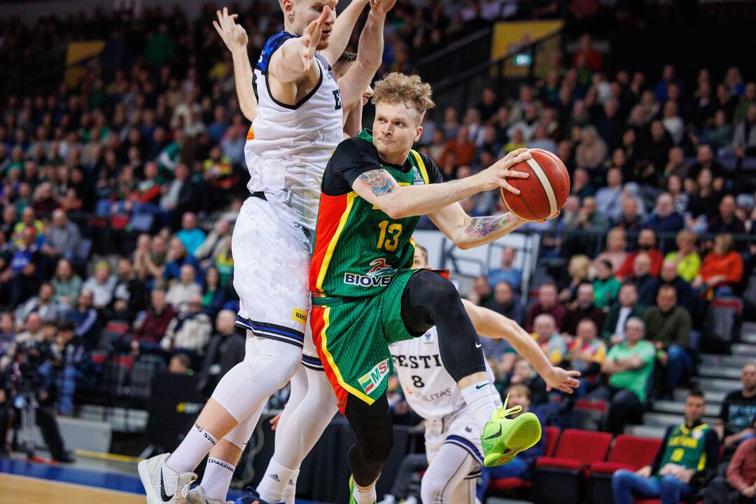 Europos vyrų krepšinio čempionato atranka: Lietuva – Estija 82:75