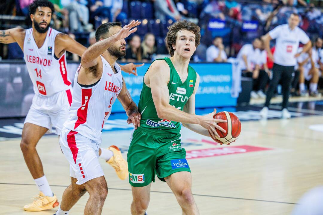 Kontrolinės krepšinio rungtynės: Lietuva – Libanas 105:66