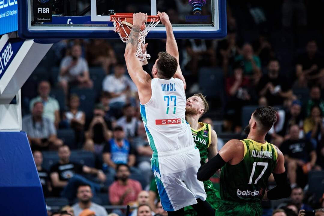 Europos krepšinio čempionatas: Lietuva – Slovėnija 85:92