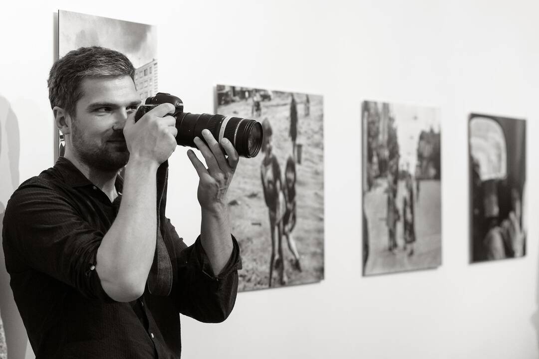 Fotografo A. Sutkaus parodos atidarymas