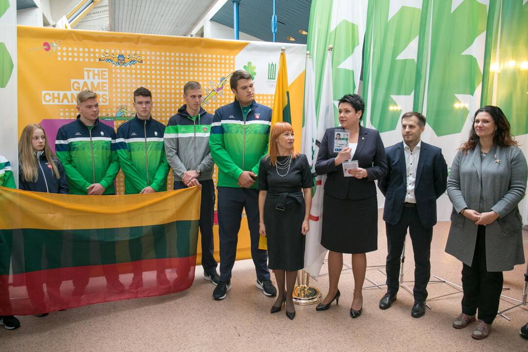 Sportininkai išlydėti į jaunimo olimpines žaidynes