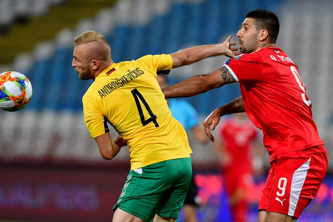 Europos futbolo čempionato atranka: Serbija – Lietuva 4:1
