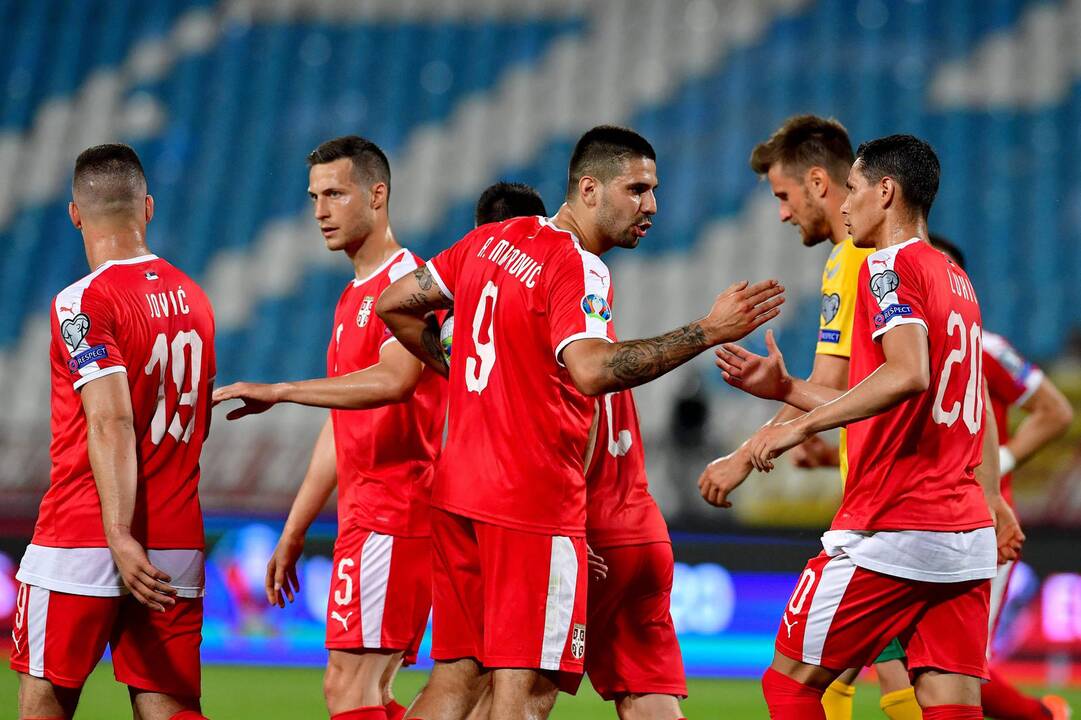 Europos futbolo čempionato atranka: Serbija – Lietuva 4:1