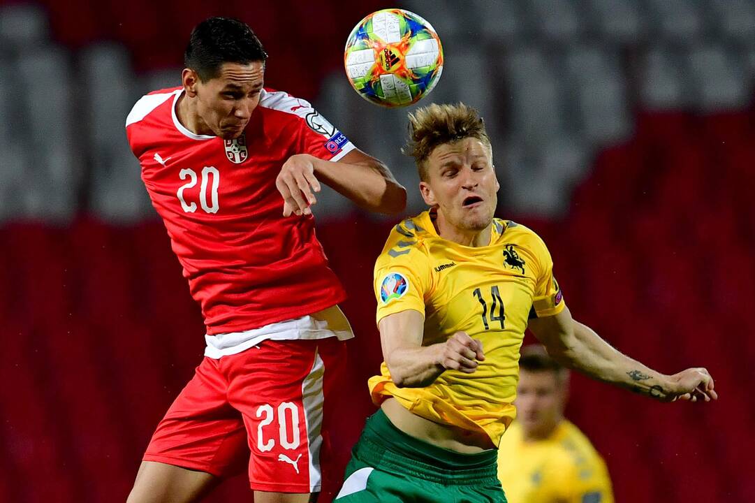 Europos futbolo čempionato atranka: Serbija – Lietuva 4:1