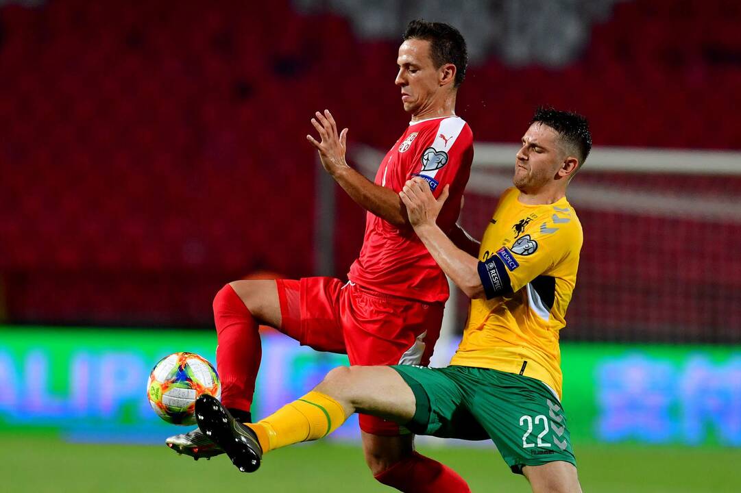 Europos futbolo čempionato atranka: Serbija – Lietuva 4:1