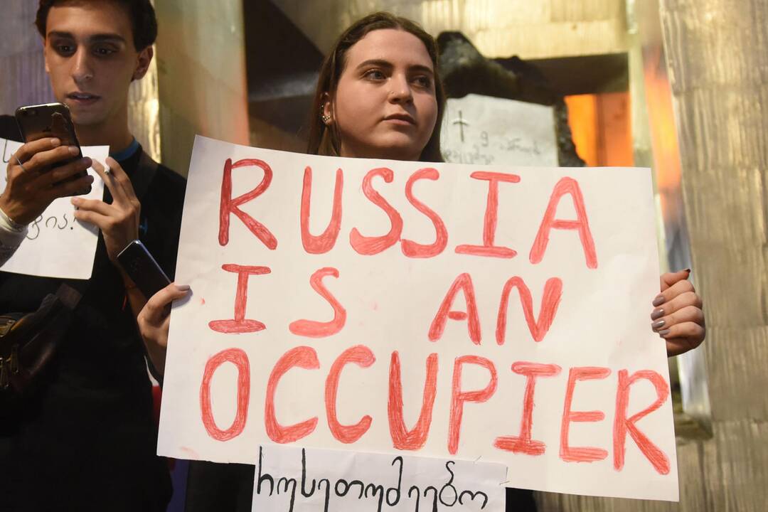 Protestai Tbilisyje 