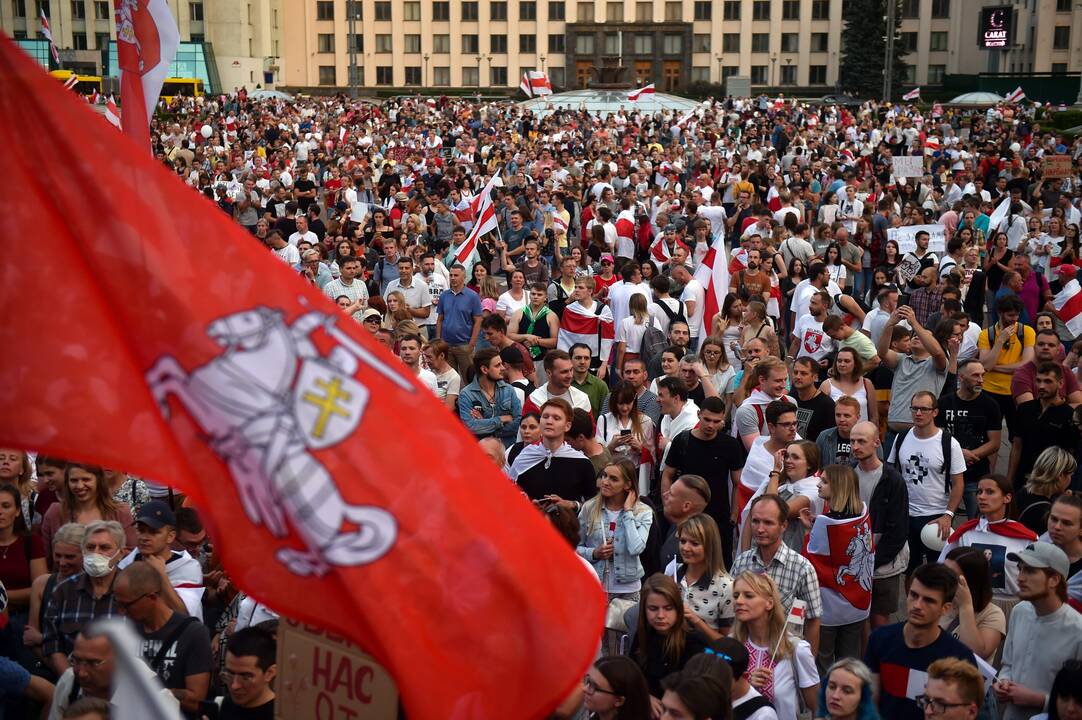 A. Lukašenkos priešininkų mitingas Minske
