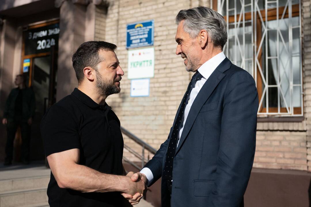 Volodymyras Zelenskis ir Dickas Schoofas