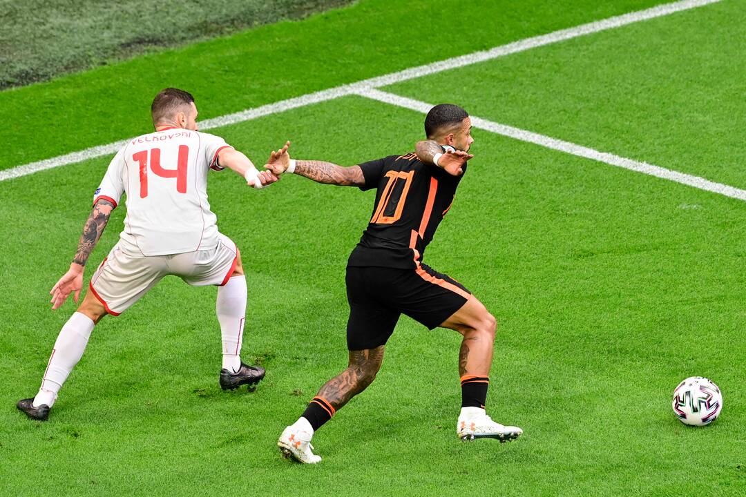 Europos futbolo čempionatas: Šiaurės Makedonija–Nyderlandai 0:3
