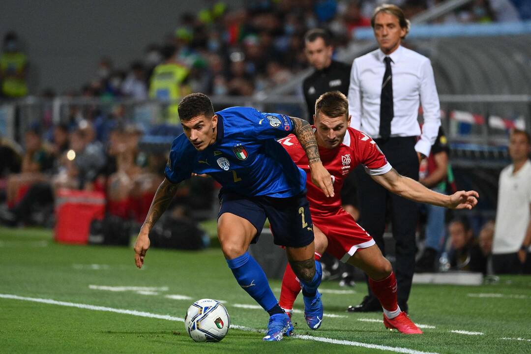 Futbolas: Italija - Lietuva 5:0