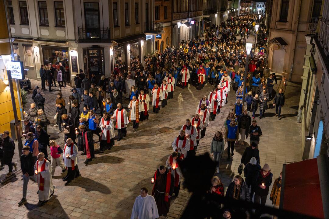 Kryžiaus kelio procesija Kaune