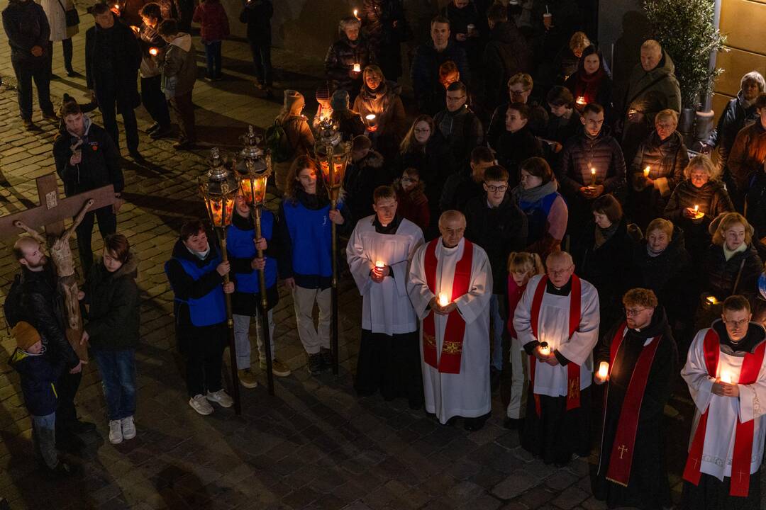 Kryžiaus kelio procesija Kaune