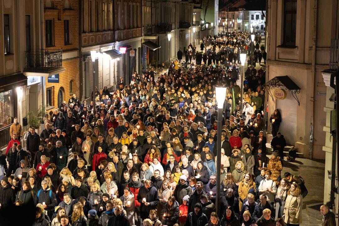 Kryžiaus kelio procesija Kaune