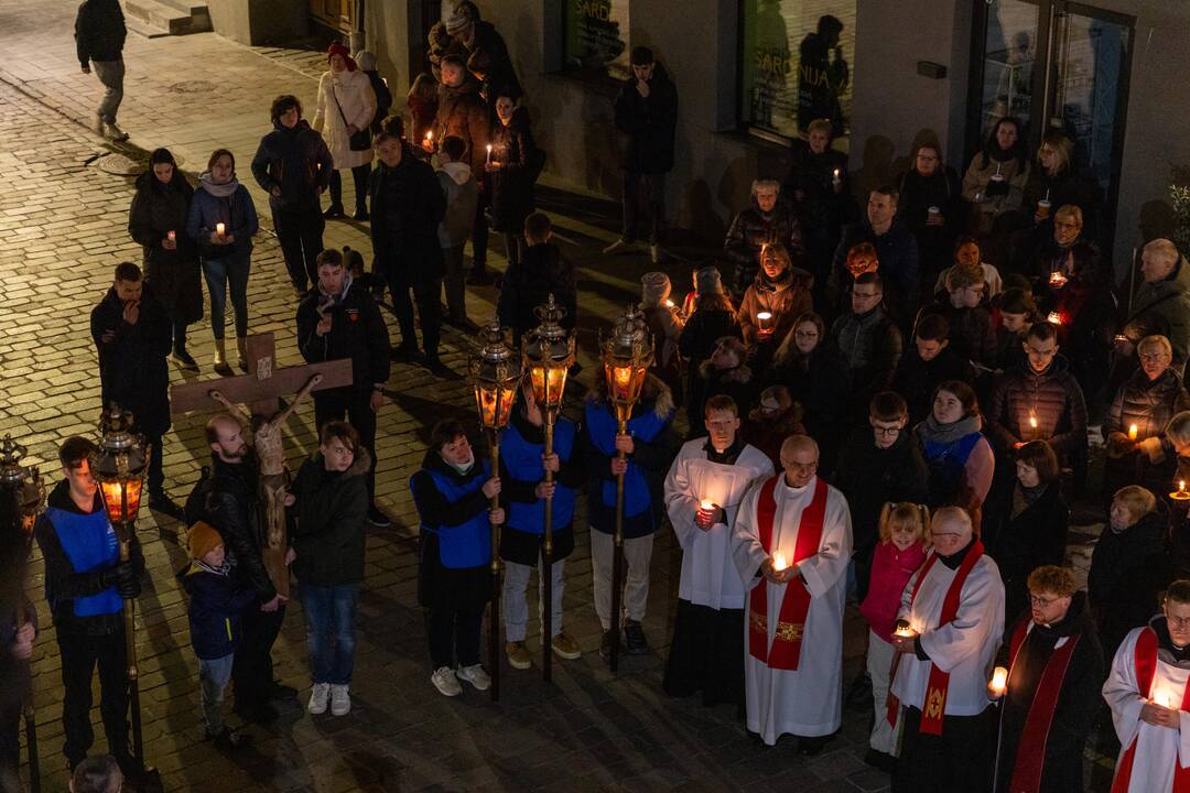 Kryžiaus kelio procesija Kaune