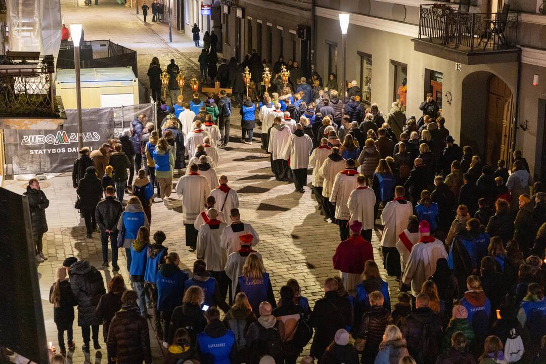 Kryžiaus kelio procesija Kaune