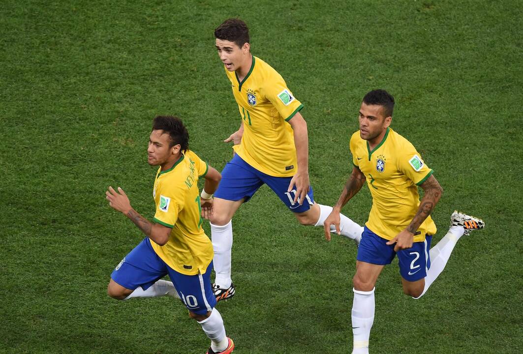 Pasaulio futbolo čempionato rungtynės: Brazilija-Kroatija