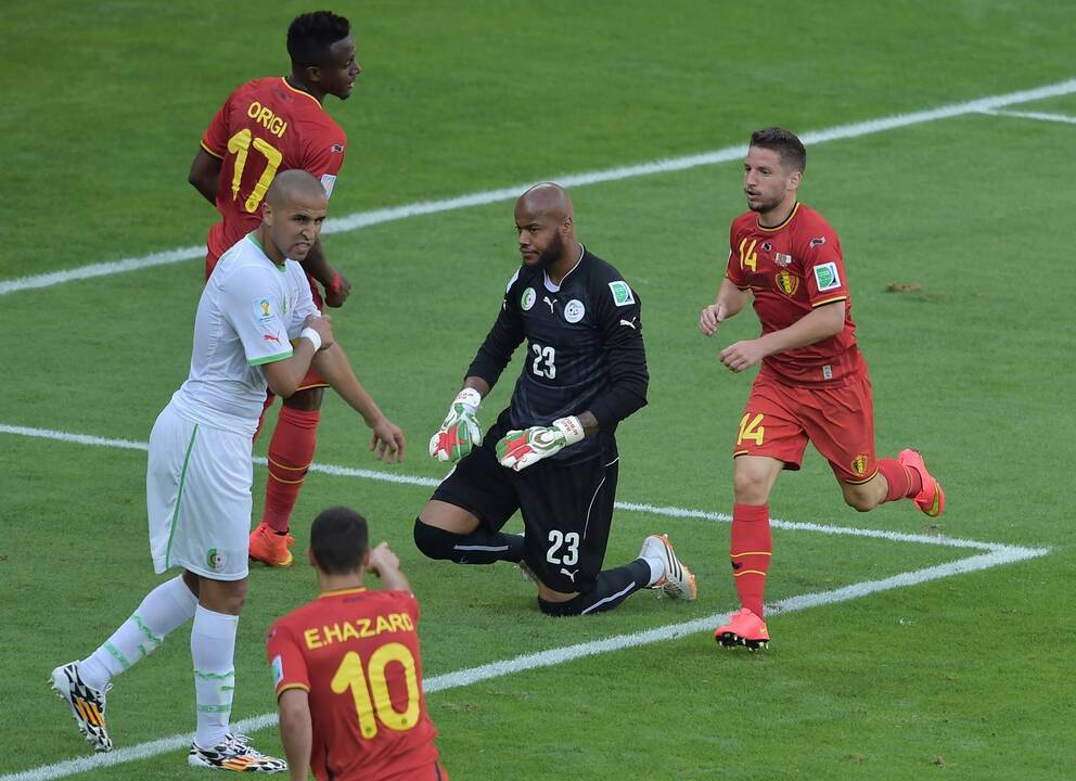 Pasaulio futbolo čempionatas: Belgija - Alžyras