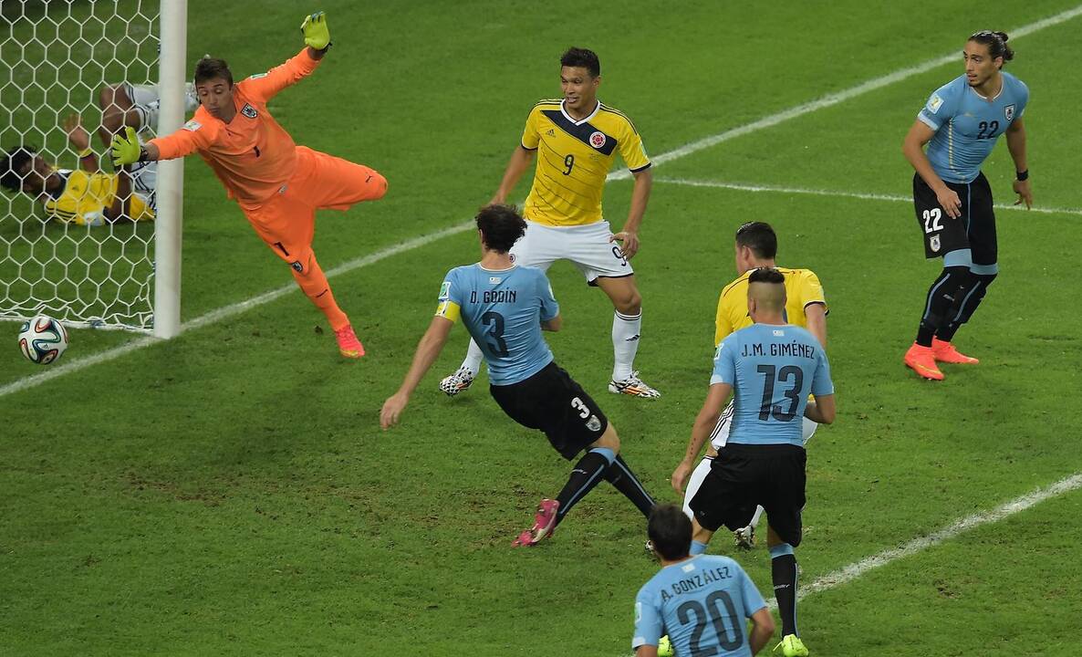Pasaulio futbolo čempionatas: Kolumbija - Urugvajus