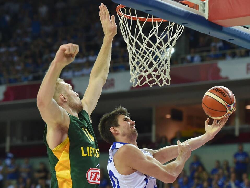 Europos krepšinio čempionatas: Lietuva-Estija 64:62