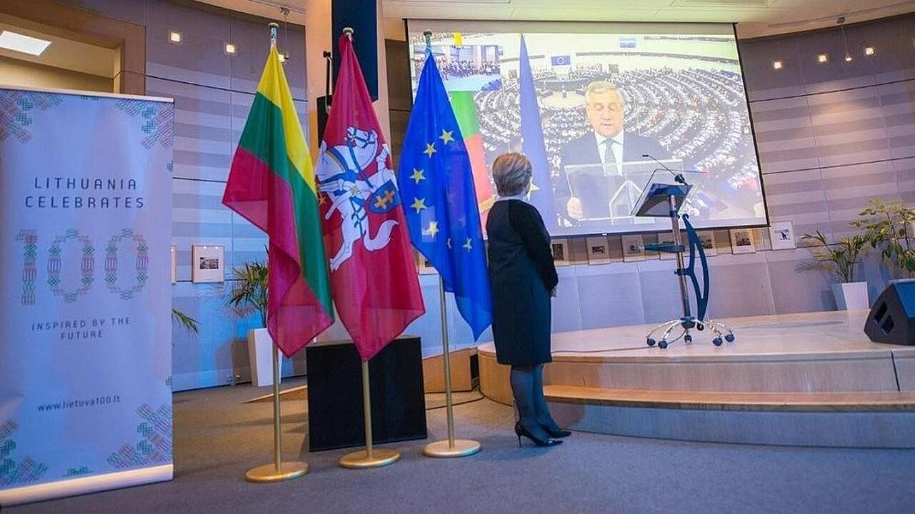 Europos Parlamente iškilmingai paminėtas Lietuvos Respublikos šimtmetis