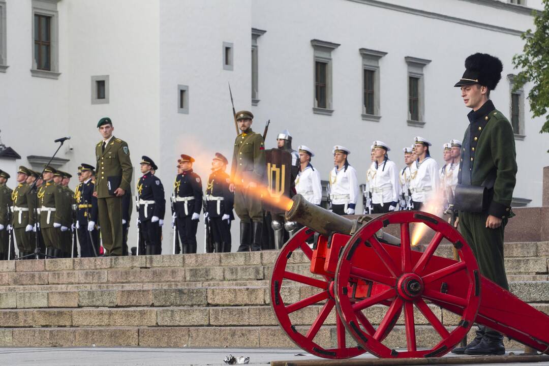 Žuvinto-Palių mūšio paminėjimas Katedros aikštėje