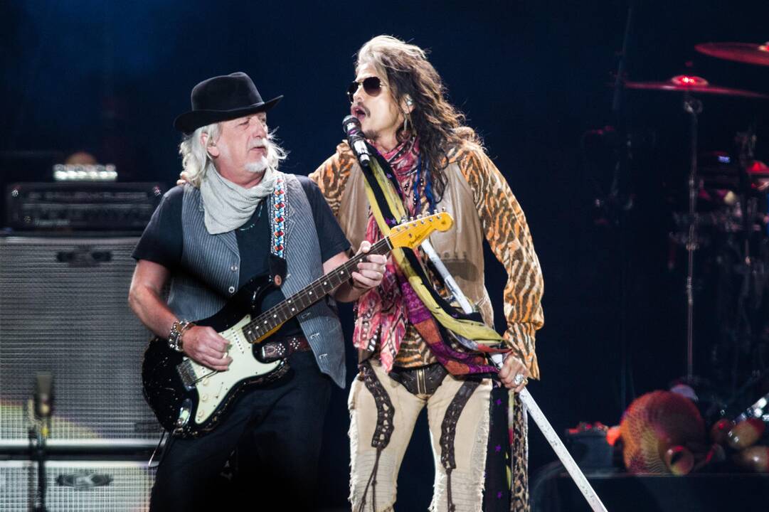 "Siemens" areną drebino legendinė roko grupė "Aerosmith"