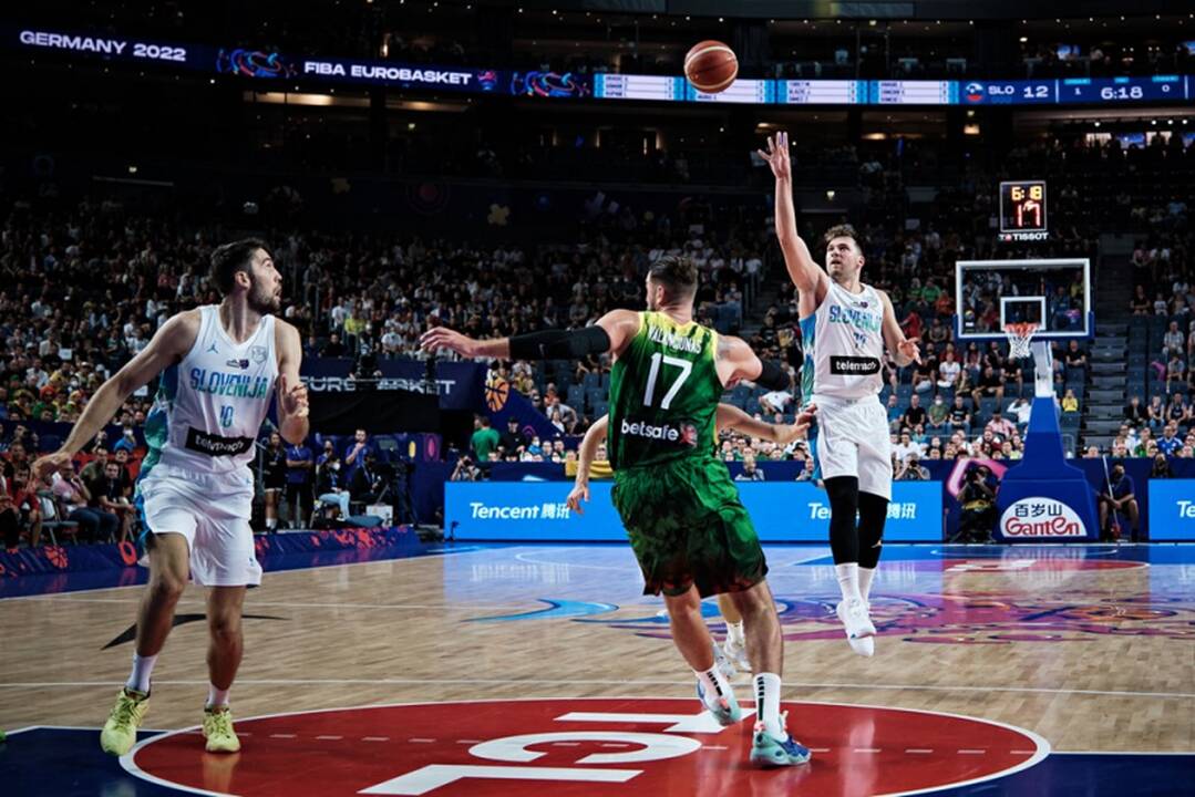 Europos krepšinio čempionatas: Lietuva – Slovėnija 85:92