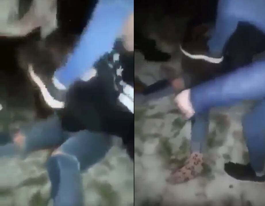 Kaune paaugliai be gailesčio talžė merginą (vaizdo įrašas)
