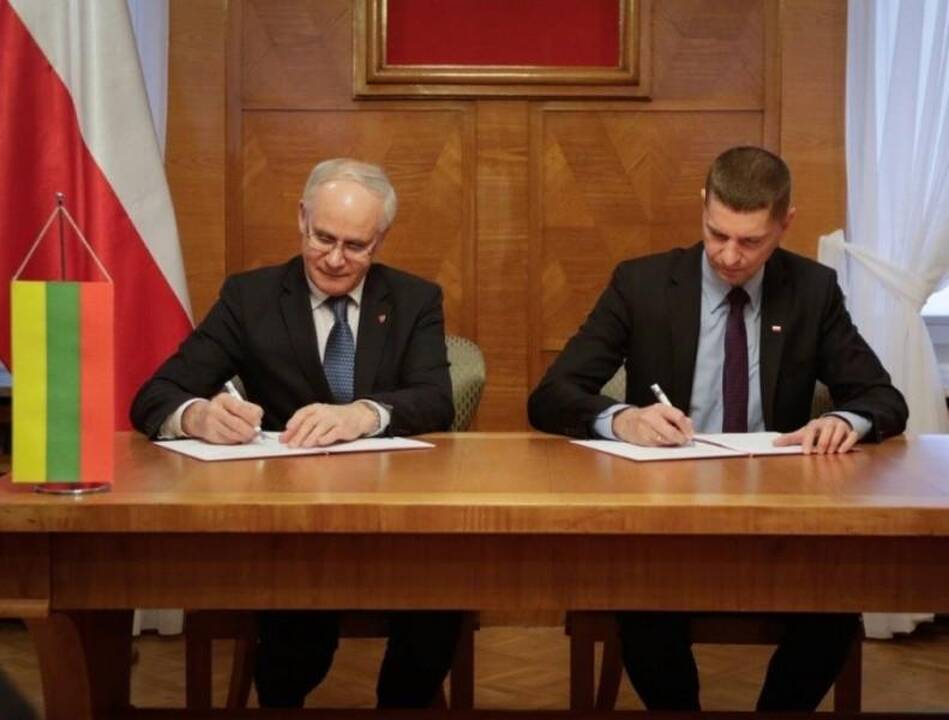 Algirdas Monkevičius ir Dariuszas Pionkowskis