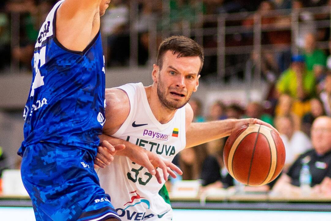 Lietuvos vyrų krepšinio rinktinė atsisveikino su T. Dimša