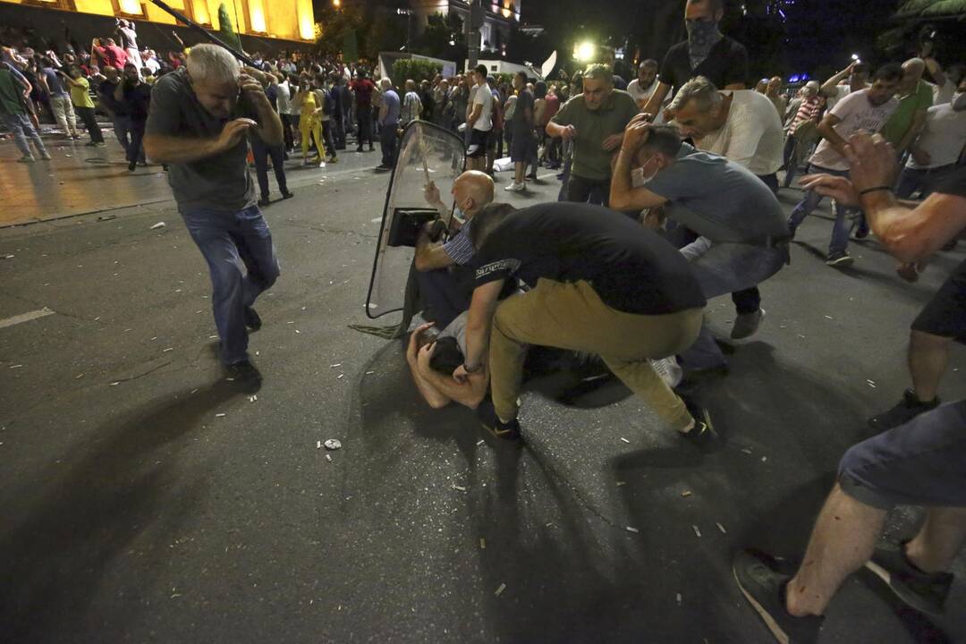 Protestai Tbilisyje 