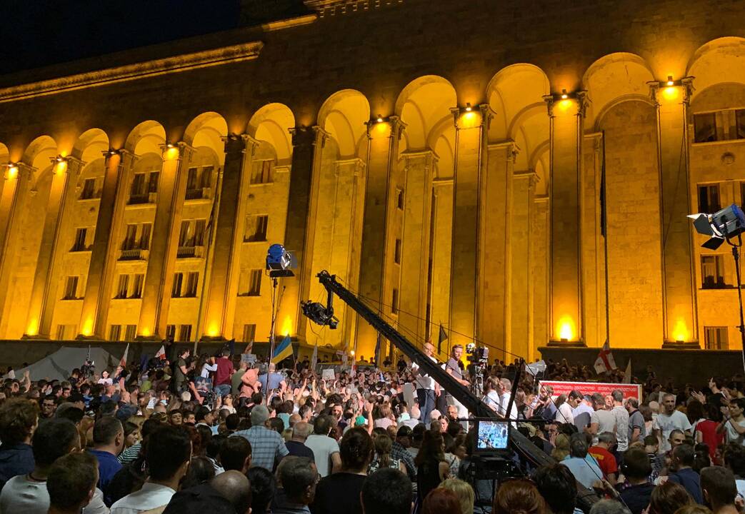 Protestai Tbilisyje 