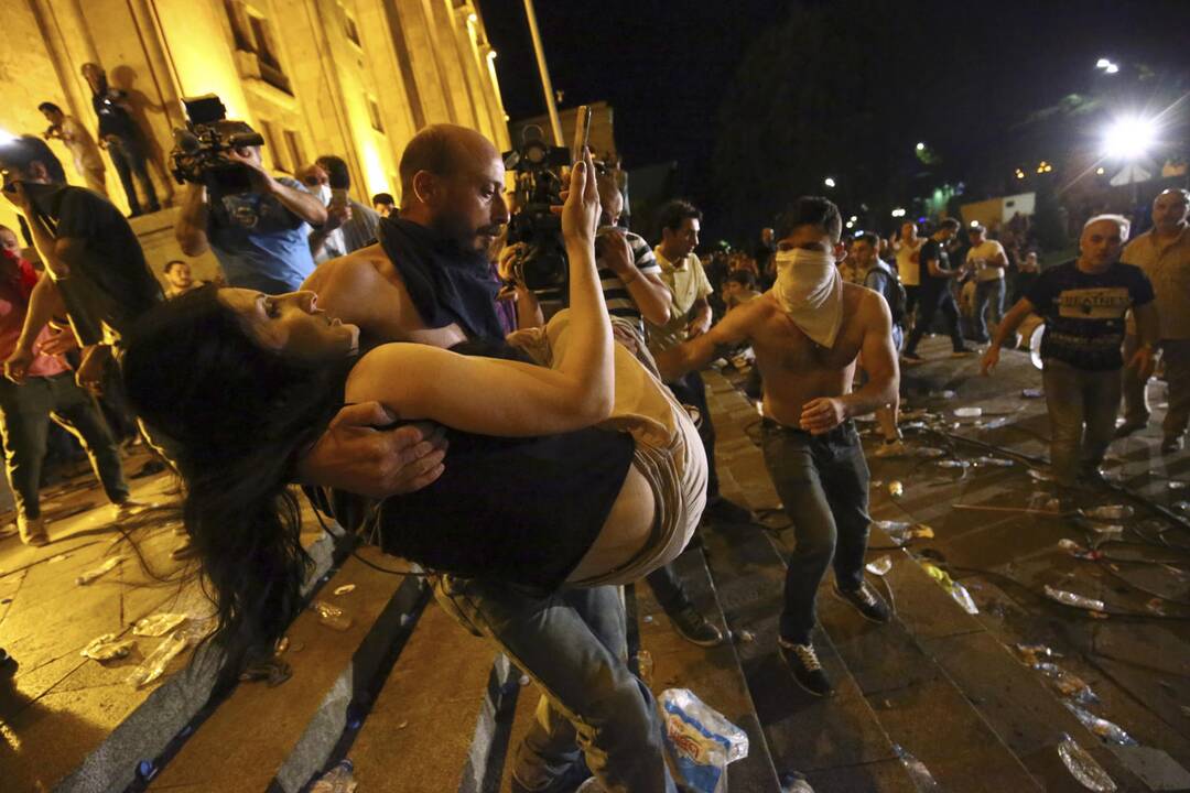 Protestai Tbilisyje 
